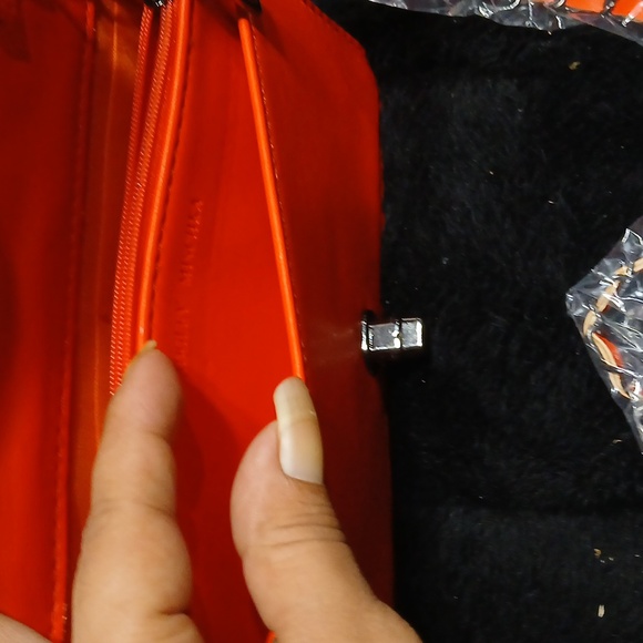 NWT Badgley Mischka orange crossbody - Picture 7 of 8